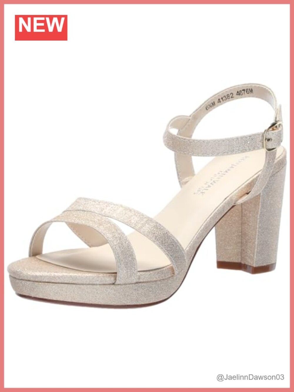 Women's Block Heel Sandals with Ankle Strap - Evening & Formal - Open Toe